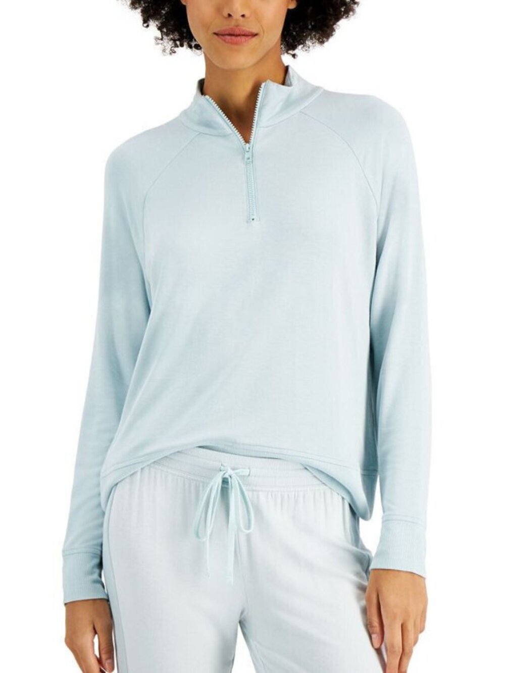 Alfani Womens Quarter-Zip Top